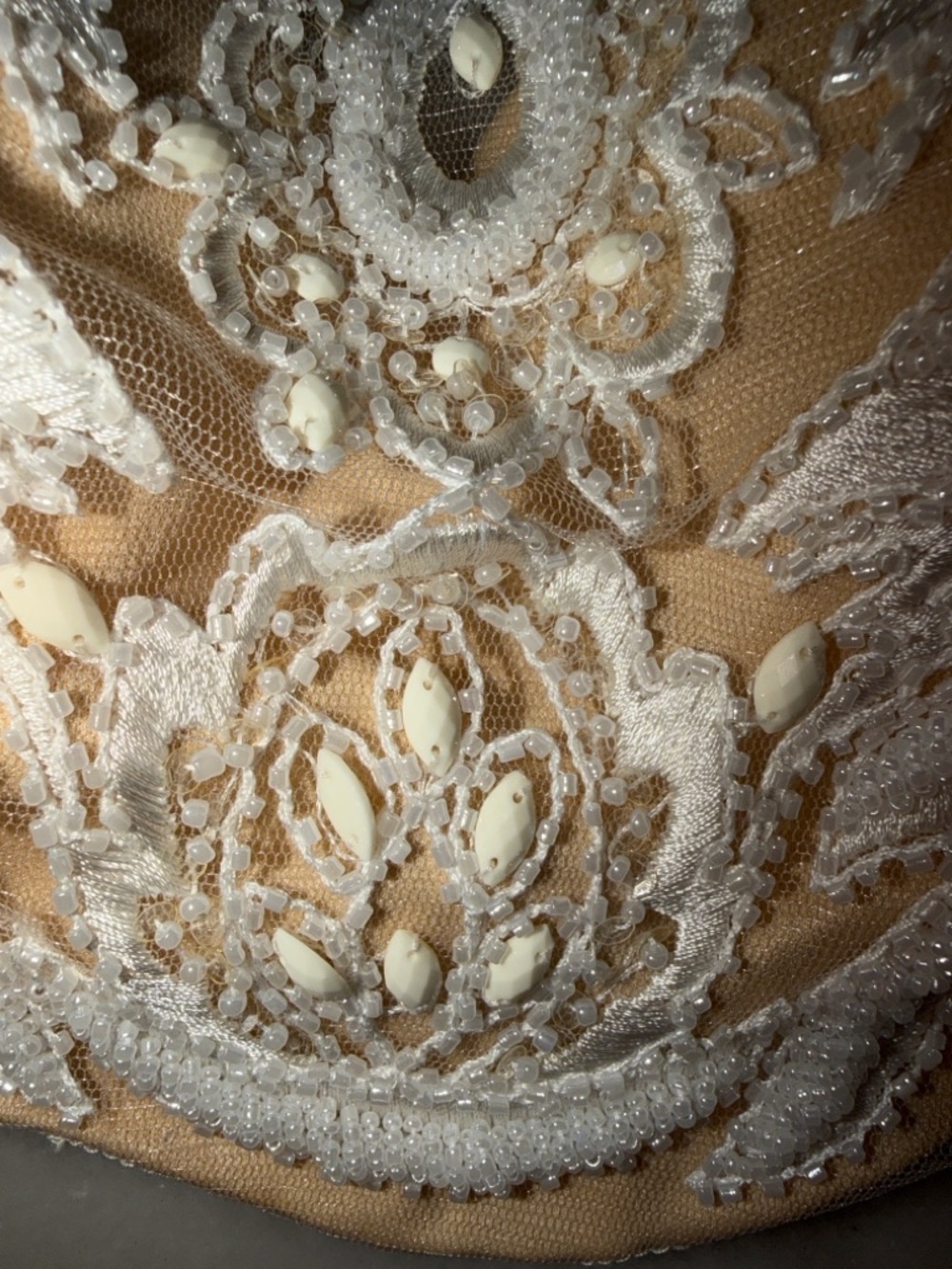 Alyce Paris Embroidered Halter Bralette Prom Crop Top - Picture 11 of 17